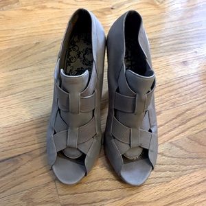 Loeffler Randall peep toe shoes